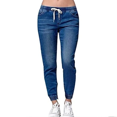 Imagen de Morbuy Vaqueros Mujer Cintura Alta Talla Grande, Push Up Rotos EláStico Rectos Tejanos Skinny Slim Boot Cut Boyfriend Jeans Acampanados Pantalones