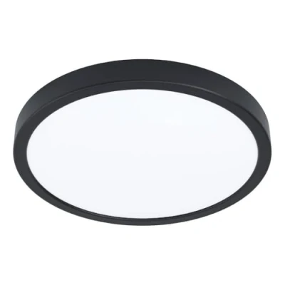 Imagen de Eglo Fueva 6 Lámpara de techo LED redonda, superficie, plástico, en blanco y negro, color luz cálido o frío, diámetro 28 cm