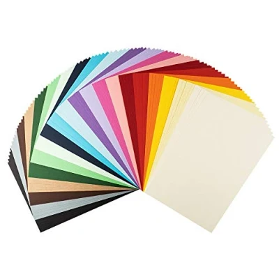 Imagen de Ideen mit Herz Papel color surtido Cartulina DIN A4 de 220 g/m2, 20 colores diferentes, 100 hojas