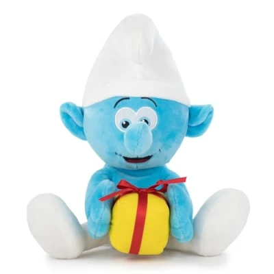 Imagen de Peluche Los Pitufos Pitufo Clásico, Pitufina, Papá Pitufo, Filósofo, Bromista, Gruñón 26cm 16002615 (Pitufo Bromista)