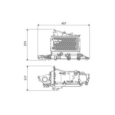 Imagen de VALEO 818685 Intercooler Aluminio sin válvula EGR