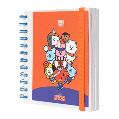 Imagen de Grupo Erik Agenda 2022 2023 BT21 escolar dia por página desde agosto de a junio Vuelta al cole material Licencia oficial (AEEDPM2203)