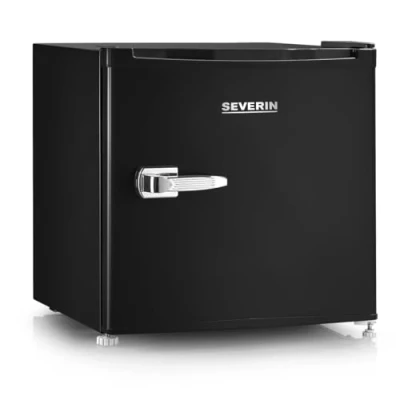 Imagen de SEVERIN mini frigorífico y congelador retro, nevera pequeña o con regulación flexible de la temperatura, ideal para espacios pequeños, 31 litros, negro, GB 8880