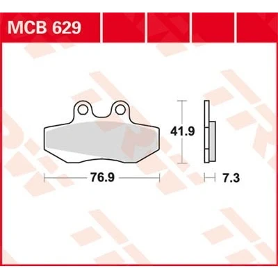 Imagen de TRW Organic Allround MCB629 Juego de pastillas freno
