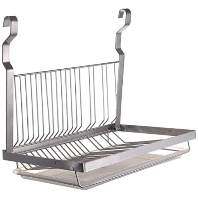 Imagen de TentHome Escurridor de platos plegable pared acero inoxidable