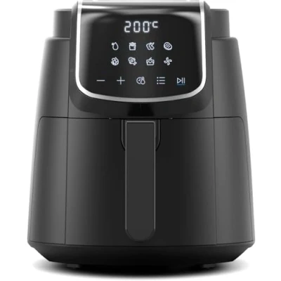 Imagen de Freidora de aire caliente digital 1500W con 8 funciones preestablecidas, 3.5L, control temperatura inteligente, negro