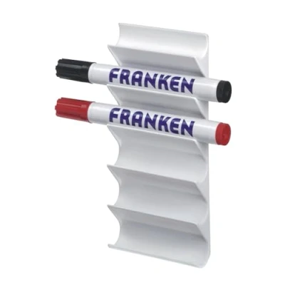 Imagen de Franken Z1986 Soporte para 6 rotuladores de pizarra, sin rotuladores, color blanco