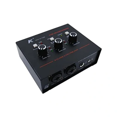 Imagen de K KM A102 Interfaz de audio para USB, 2 preamplificadores mezcla (jack/XLR), Phantom Power