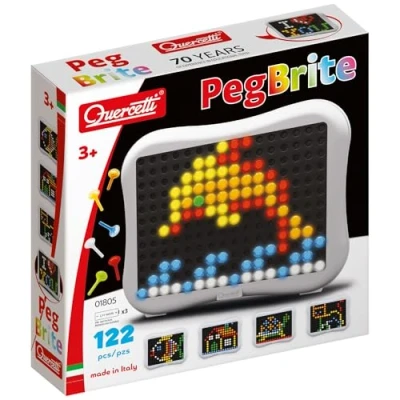 Imagen de Quercetti 1805 Peg Brite Kids&#039; Mosaic Kits, 123 pezzi