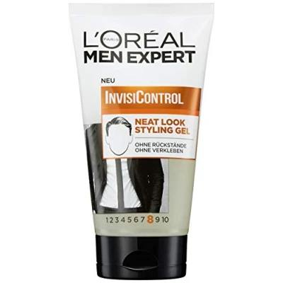 Imagen de L&#039;Oréal Men Expert Neat Look Styling gel para hombres, de pelo peinados naturales y cuidados, hombre un acabado mate, InvisiControl, 1 x 150 ml