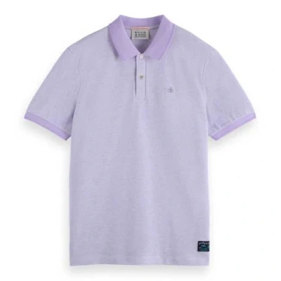 Imagen de Scotch &amp; Soda melange Regular FIT Polo, Hombre, Talla: XXL, Bright lavendel