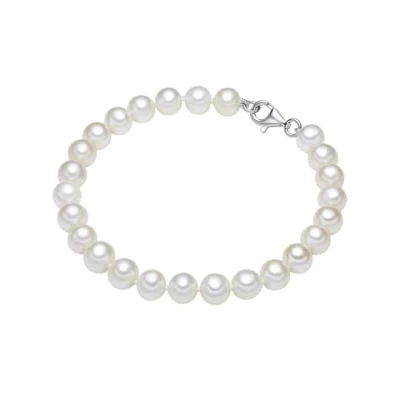 Imagen de Valero Pearls Pulsera de Perlas para Mujer Plata ley 925