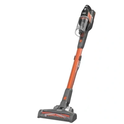 Imagen de Black+Decker Aspirador de Escoba con Batería Externa 18V, Litio 2Ah, Autonomía 58 Minutos y 3 Velocidades, Depósito 650ml BHFEV182C QW