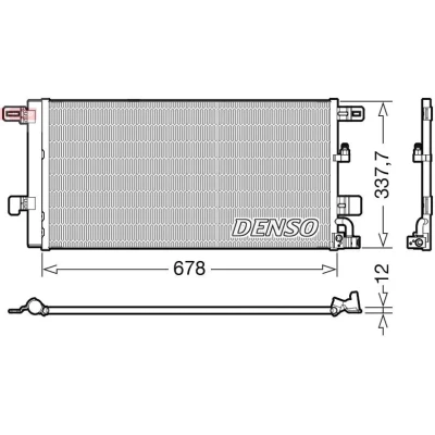 Imagen de DENSO DCN02001 Condensador con secador R 134 a AUDI: A4 B9 Berlina, Avant, Allroad
