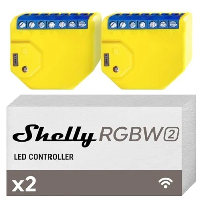 Imagen de Shelly Relais &quot;RGBW2&quot; WLAN LED Lichtcontroller Doppelpack