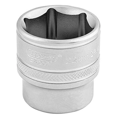 Imagen de Draper 16547 Llave de vaso métrica cuadrada 6 puntos, tamaño 22 mm, azul