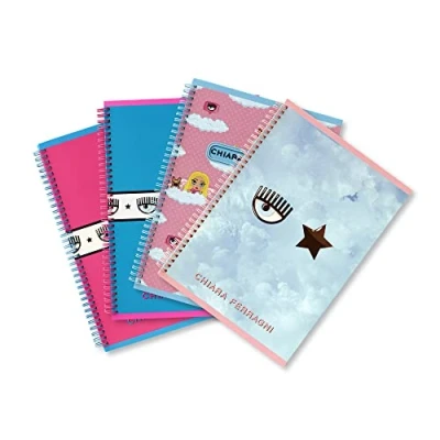 Imagen de Pigna Maxi Cuaderno Skip Chiara Ferragni, formato A4, paquete de 4 unidades