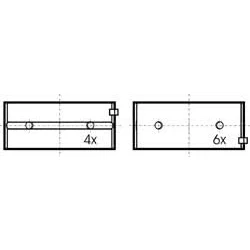 Imagen de KOLBENSCHMIDT 77127608 Kit cojinetes cigüeñal PEUGEOT: 206 Hatchback, 106 I 207 CITROËN: C15 Furgón, Saxo Hatchback norauto,