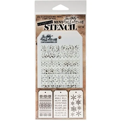Imagen de Stampers Anonymous Tim Holtz Mini Capa Stencil Set # 18
