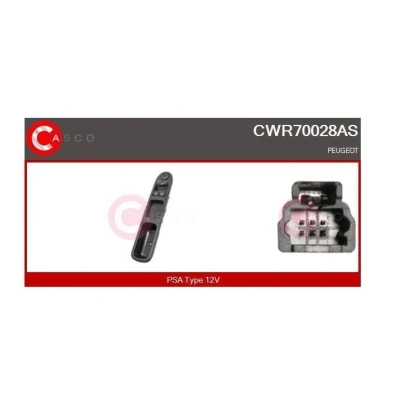 Imagen de CASCO CWR70028AS Interruptor, elevalunas delante PEUGEOT: 307 SW, Hatchback, CC