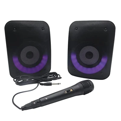 Imagen de Lexibook iParty 2 Altavoces estéreo, micrófono Incluido, Brillante, 3H de duración la batería, Bluetooth 5.0