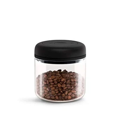Imagen de Fellow Recipiente de vacío para almacenamiento café y alimentos, bomba integrada, sello hermético 0,7 litros Vaso transparente