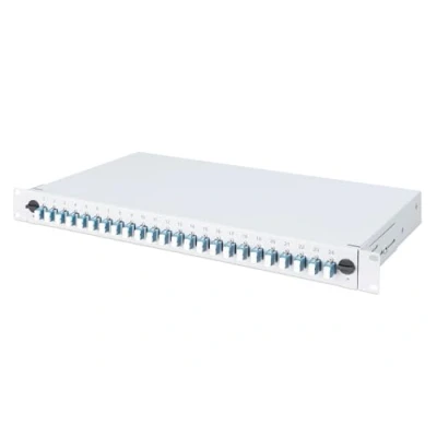 Imagen de Digitus LWL caja de empalmes para 24 acoplamientos LC OS2 1HE 19&quot; Duplex multimodo Con Montaje en rack