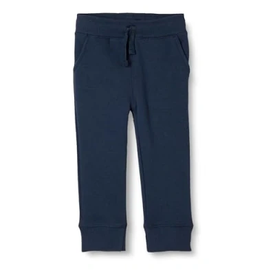 Imagen de Amazon Essentials Pantalón deportivo jogger de forro polar Niño, Azul Marino, 11 12 años