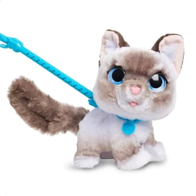 Imagen de Just Play Gatito de Peluche Que Camina, furReal Wag a Lots Kitty Interactive Toy, 20 cm, con Sonidos, Blando, Juguetes para niños Partir 4 años
