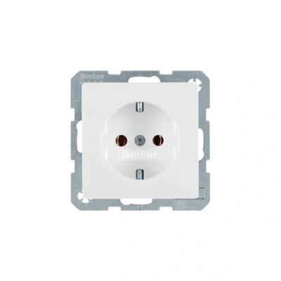 Imagen de Berker Schuko 47436089 Tapa para Enchufe Q1 4011334312918, Color Blanco Aterciopelado