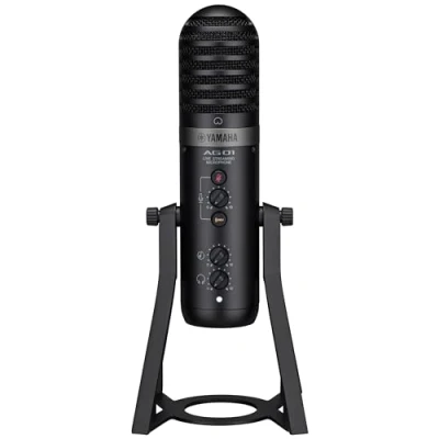 Imagen de Yamaha AG01 Micrófono Condensador USB Live Streaming, Grabación y Reproducción de Audio Alta Resolución, para Windows, Mac, iOS Android, en Negro