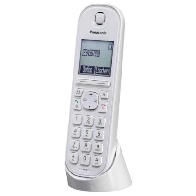 Imagen de Panasonic teléfono IP DECT KX TGQ200GW (inalámbrico, compatible con Cat iq 2.0, modo manos libres, bloqueo de llamadas, Eco Plus, digital) blanco