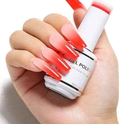 Imagen de Nicedeco esmalte de uñas en gel que cambia color, con cambio temperatura UV/LED Pedicura manicura para Professiona Larga duración y fácil aplicar 15ML 05