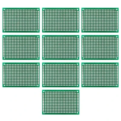 Imagen de Garosa 10pcs Doble Cara Prototipos Soldadura PCB Placa de Circuito Universal Impreso para DIY y Proyecto Electrónico 4x6cm