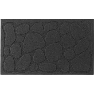 Imagen de TIENDA EURASIA Felpudo Rectangular para la Entrada, Exterior, Base de Goma PVC Antideslizante, Atrapapolvo (45 x 75 cm Relieve)