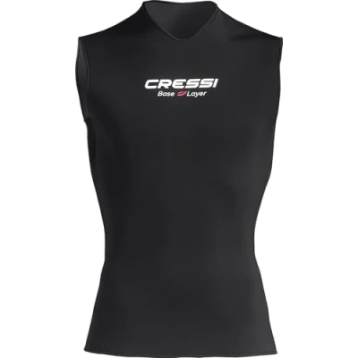 Imagen de Cressi Base Layer Lady Core Vest 2.5mm Traje Interior de Buceo in Neopreno para Mujeres, Negro, XL