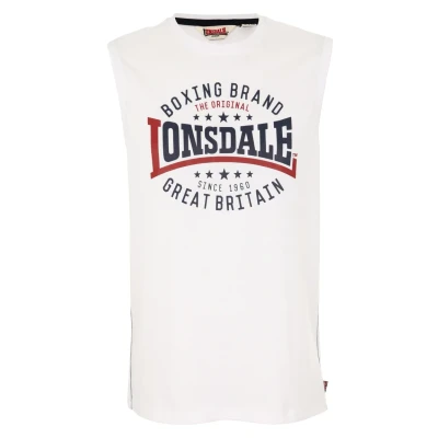 Imagen de Lonsdale ÄRMELLOSES Schmale Passform ST.AGNES Top, Hombre, Talla: Medium, White