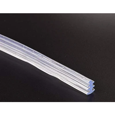 Imagen de Zkenshan Junta de Puerta Cristal Puertas Aluminio la Vendimia y Tira Vidrio Ventanas,Tiras Goma del Panel acústico Sello Fijo, Glass Door Seal Strip Stop Shower Leaks
