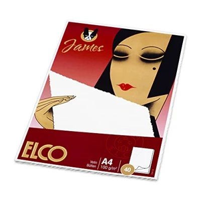 Imagen de ELCO James Velin Bloc de notas (A4, 100 g/m², papel barba, 40 hojas)