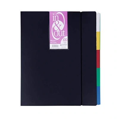 Imagen de Grafoplas Grafoplás 39409010－Carpeta fundas extraibles, tamaño A4, color negro, 100