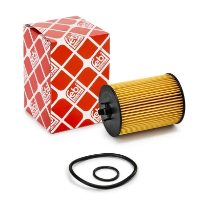 Imagen de FEBI BILSTEIN 109120 Filtro de aceite con junta anular Cartucho filtrante MERCEDES BENZ: Clase A, B