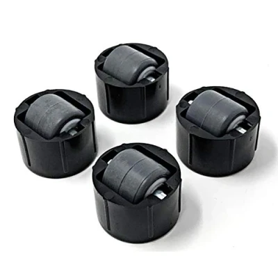 Imagen de Design61 Juego de 4 ruedas deslizantes para muebles, con superficie rodadura suave