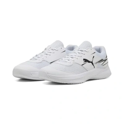 Imagen de PUMA Varion II, Zapato de Tribunal Interior Unisex Adulto, Blanco White/Negro Black, 46.5 EU