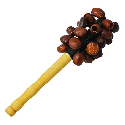 Imagen de a Star Coctelera de vaina semilla auténtica hecha mano 27 cm Instrumento musical percusión