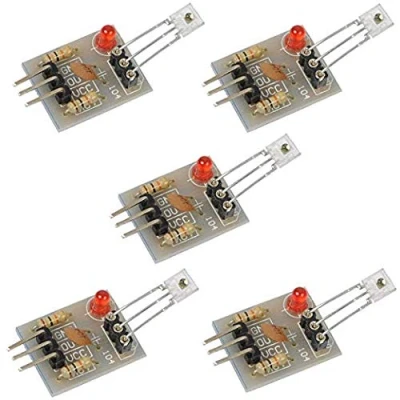 Imagen de iHaospace 5V Laser Recevier Sensor Module Relay Switch for Arduino (Pack of 5)