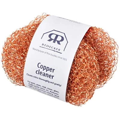 Imagen de Redecker Bürstenhaus 250120 Juego de 2 estropajos Cobre, 7,5 cm/20 g