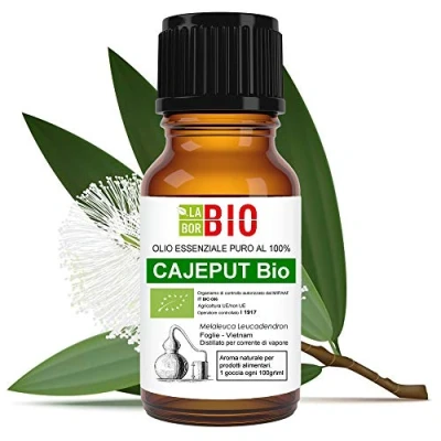 Imagen de Cajeput Bio Aceite Esencial 100% Puro 10 ml Uso Alimentario Terapeutico Cosmetico Aromaterapia Laborbio
