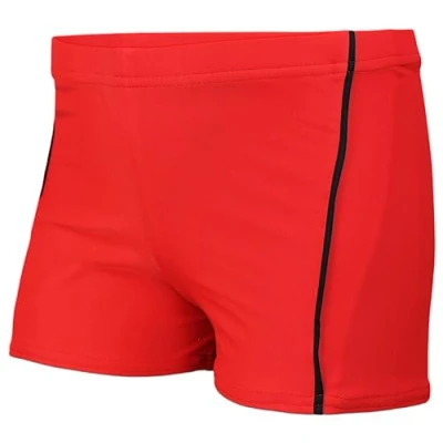 Imagen de Aquarti Bañador Niño Natación con Rayas, Tejido Secado Rápido y Corte Ajustado, 022 Rojo/Negro, 152