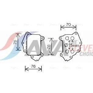 Imagen de PRASCO PE3396 Radiador de Aceite sin filtro PEUGEOT: 206 Hatchback, 307 SW, CITROËN: Xsara Berlingo / First I
