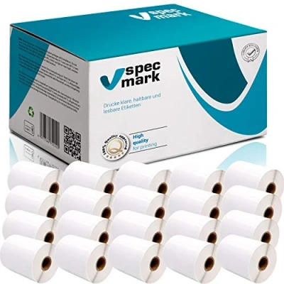 Imagen de specmark 20 Rollos de etiquetas compatibles con DYMO S0904980 104mm x 159mm 220 Pieza compatible todas las impresoras 4XL, LW 4XL